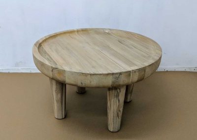 Recycled teak cocktail table